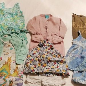 11 pc. 12 month Girl outfits